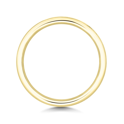 Channel Setting Round Yellow Gold Radiantwhisper Eternity Diamond Rings