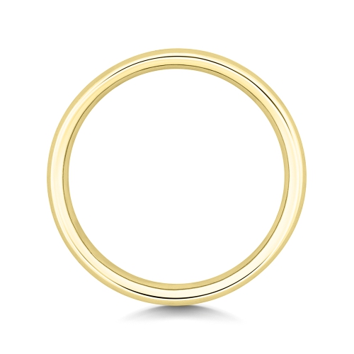 Channel Setting Round Yellow Gold Gleamflow Eternity Diamond Rings