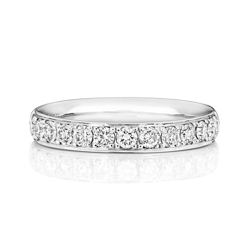 4 Prong Round Charisma Half Eternity Diamond Rings