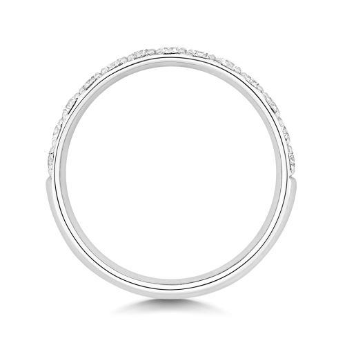4 Prong Round Charisma Half Eternity Diamond Rings