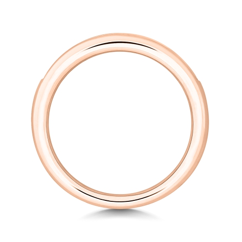 Channel Setting Princess Rose Gold Fashion Diamond Rings