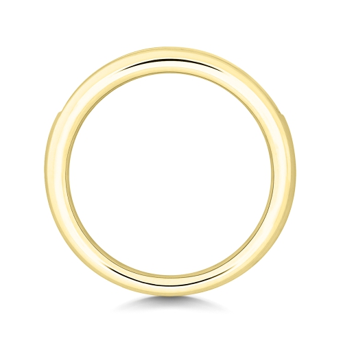 Channel Setting Princess Yellow Gold Fashion Diamond Rings