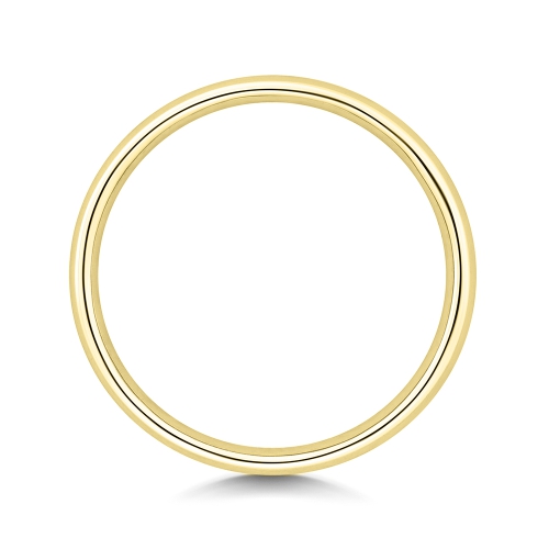 Channel Setting Princess Yellow Gold Aesthetic Eternity Diamond Rings