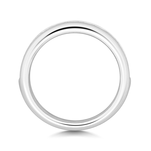 Channel Setting Princess Harmony Half Eternity Engagement Rings