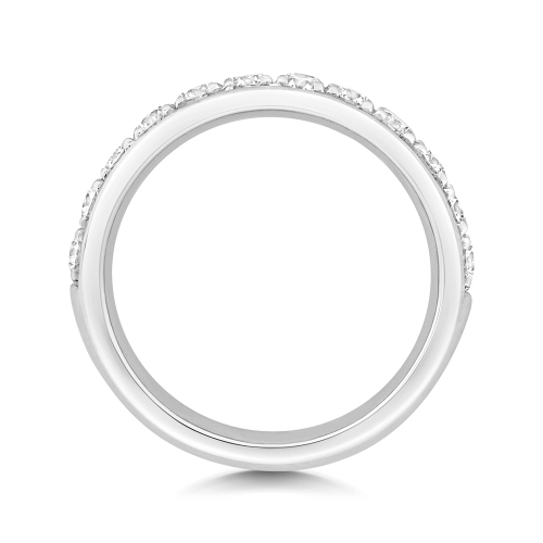 4 Prong Round Starhalf Half Eternity Engagement Rings