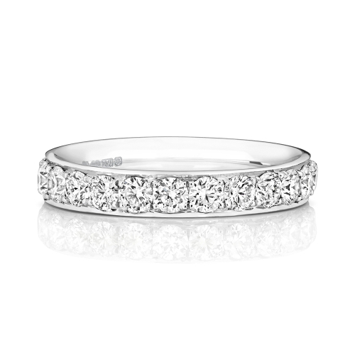 4 Prong Round Orbitthree Eternity Engagement Rings