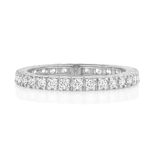 4 Prong Round Regal Eternity Engagement Rings