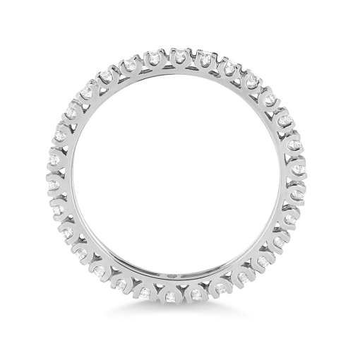 4 Prong Round Regal Eternity Engagement Rings