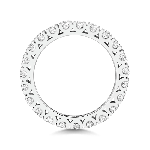 4 Prong Round Twinkling Eternity Engagement Rings