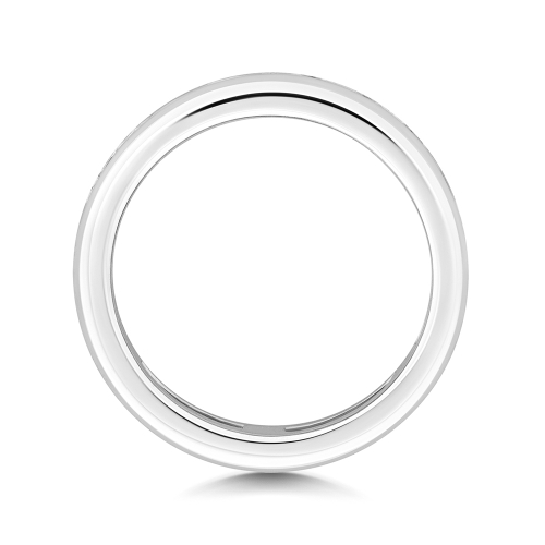 Channel Setting Round Luminouswave Eternity Engagement Rings