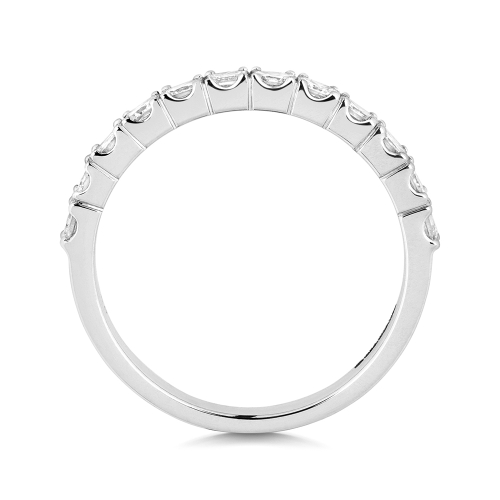 4 Prong Princess IdSignet Half Eternity Diamond Ring