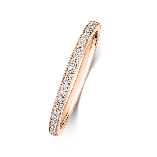 4 Prong Round Rose Gold Radiancehalfglow Eternity Engagement Rings