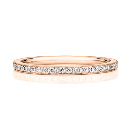 4 Prong Round Rose Gold Radiancehalfglow Eternity Engagement Rings