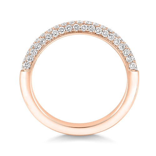 4 Prong Round Rose Gold Illustrious Eternity Engagement Rings