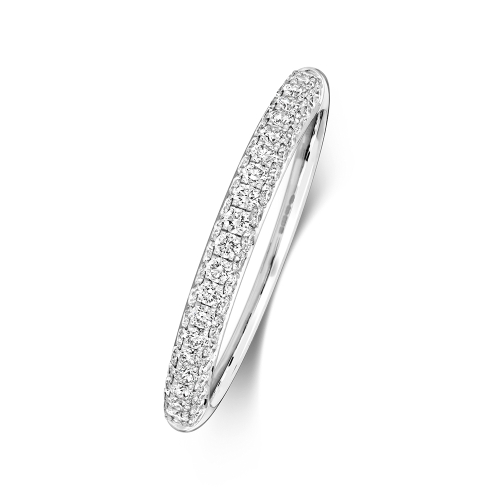 4 Prong Round Illustrious Half Eternity Engagement Rings
