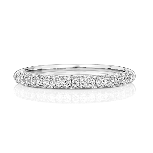 4 Prong Round Illustrious Half Eternity Engagement Rings
