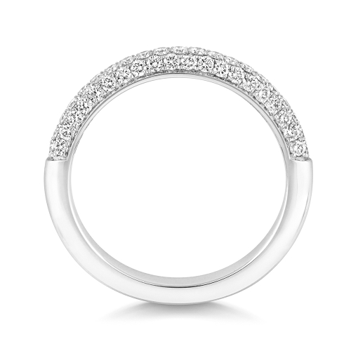 4 Prong Round Illustrious Half Eternity Engagement Rings