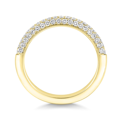 4 Prong Round Yellow Gold Illustrious Eternity Engagement Rings