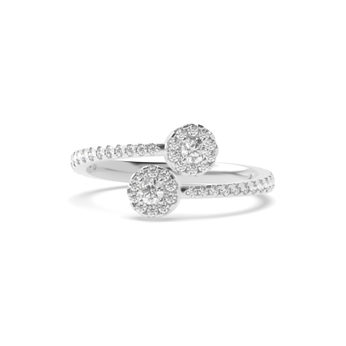 4 Prong Round Golden Moissanite Engagement Rings