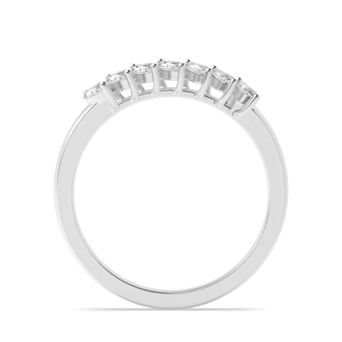 4 Prong Marquise Auraradiance Seven Stone Diamond Rings