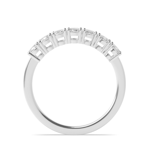 4 Prong Oval Seven Stone Wedding Band