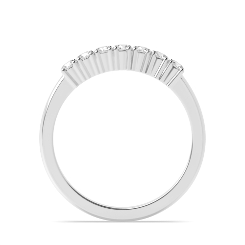 4 Prong Round Starflow Seven Stone Diamond Rings