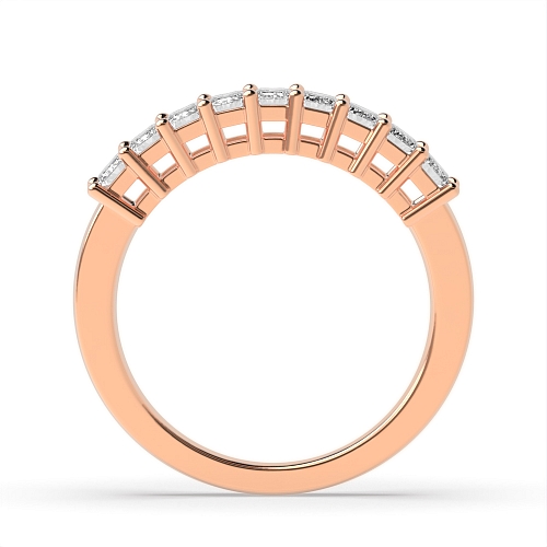 4 Prong Rose Gold Whisperglint Eternity Diamond Rings