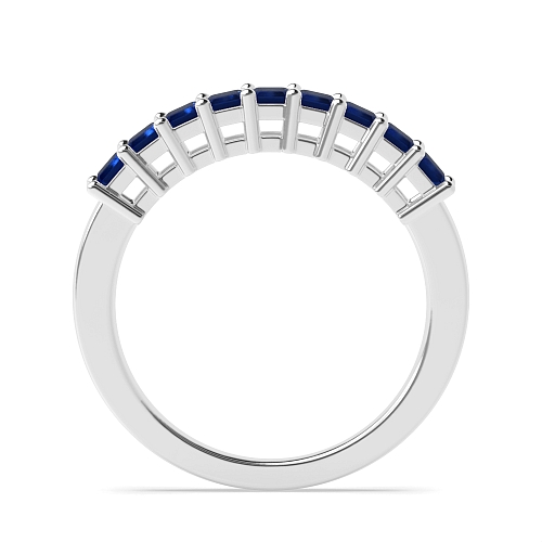 4 Prong Whisperglint Blue Sapphire Diamond Rings