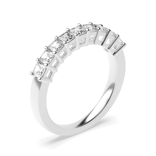 4 Prong Asscher Whisperglint Diamond Rings