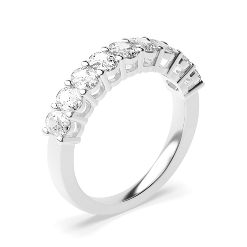 4 Prong Oval Whisperglint Diamond Rings