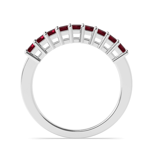 4 Prong Whisperglint Ruby Diamond Rings