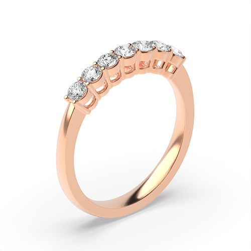 4 Prong Round Rose Gold Brilliance Diamond Rings