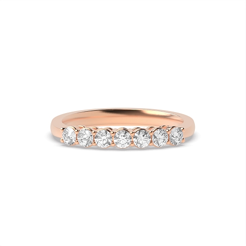 4 Prong Round Rose Gold Brilliance Diamond Rings