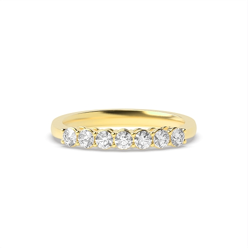 4 Prong Round Yellow Gold Brilliance Diamond Rings
