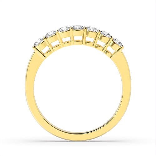 4 Prong Round Yellow Gold Brilliance Diamond Rings