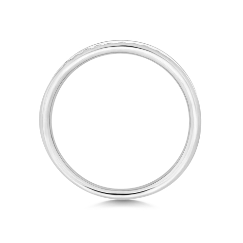 Channel Setting Round Auratrail Half Eternity Engagement Rings