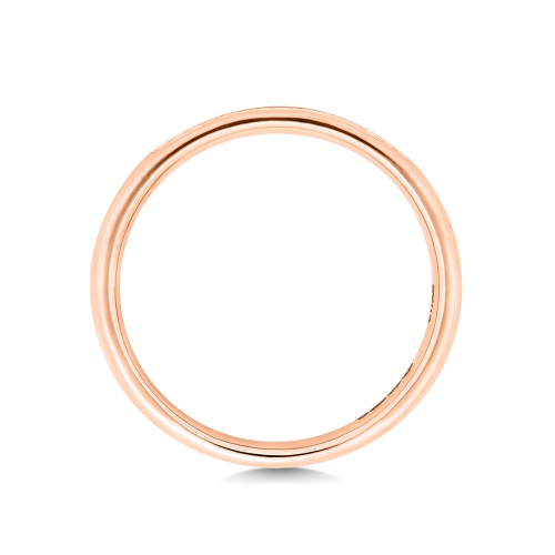 Channel Setting Round Rose Gold Superb Eternity Engagement Rings