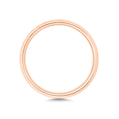 Channel Setting Round Rose Gold Luminousstream Eternity Engagement Rings