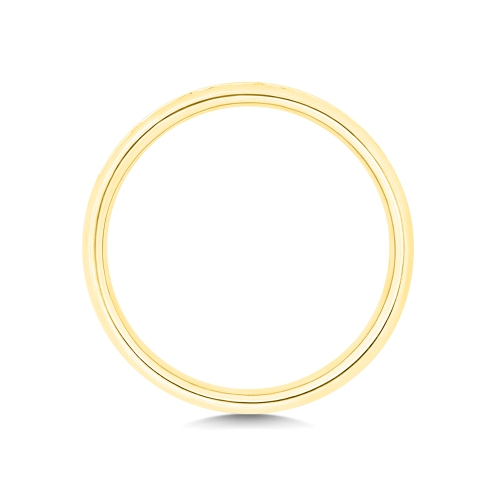 Channel Setting Round Yellow Gold Luminousstream Eternity Engagement Rings