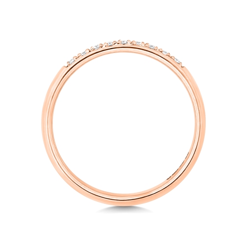4 Prong Round Rose Gold Infinitestream Eternity Engagement Rings