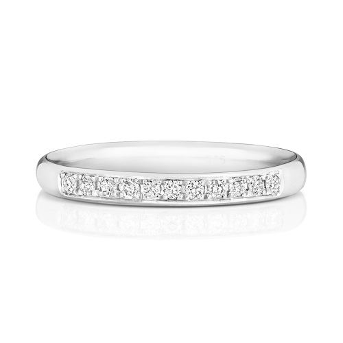 4 Prong Round Timeless Half Eternity Engagement Rings