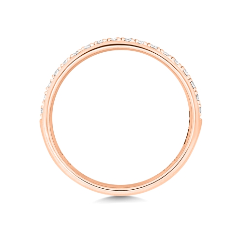 4 Prong Round Rose Gold Radianceflow Eternity Engagement Rings