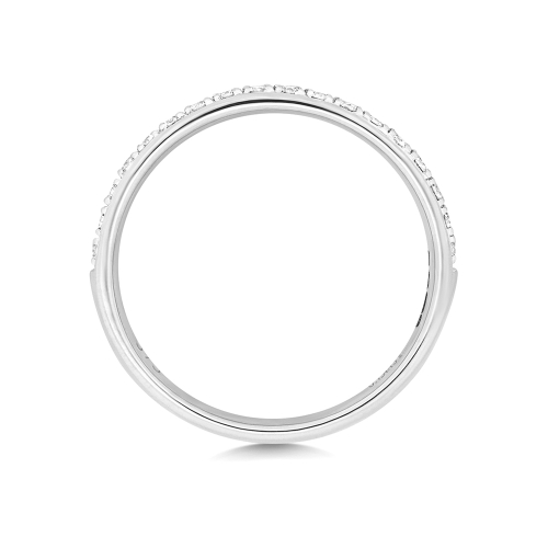 4 Prong Round Radianceflow Half Eternity Engagement Rings