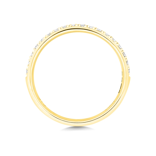 4 Prong Round Yellow Gold Radianceflow Eternity Engagement Rings