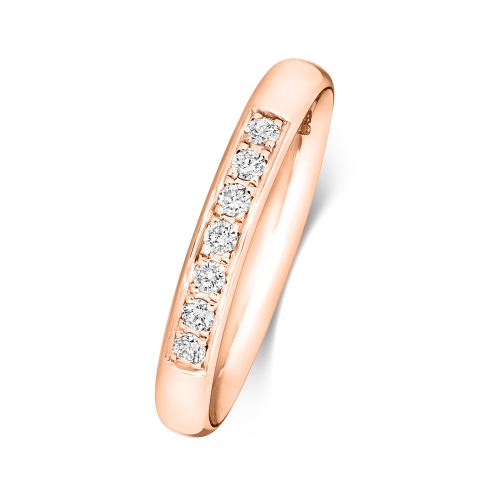 4 Prong Round Rose Gold Eternalradiance Eternity Engagement Rings