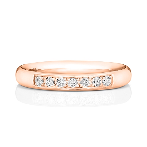 4 Prong Round Rose Gold Eternalradiance Eternity Engagement Rings
