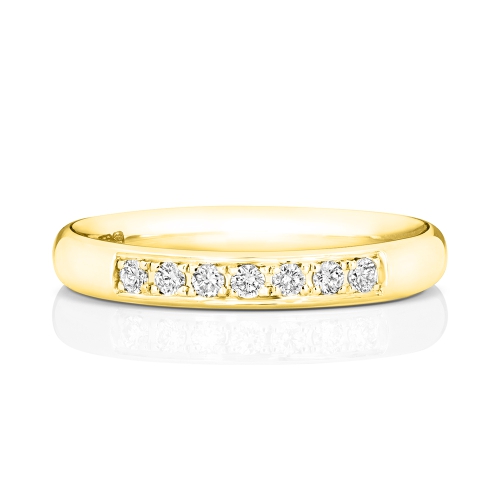 4 Prong Round Yellow Gold Eternalradiance Eternity Engagement Rings