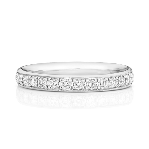 4 Prong Round Sovereign Half Eternity Engagement Rings