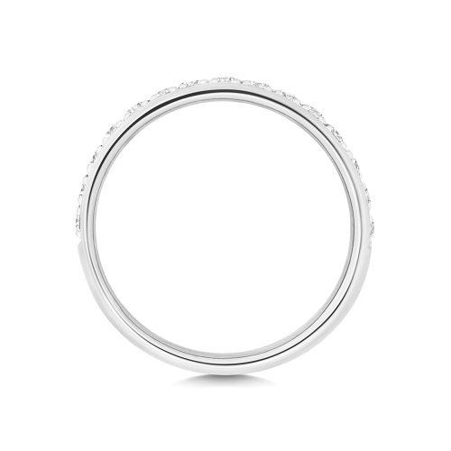 4 Prong Round Sovereign Half Eternity Engagement Rings