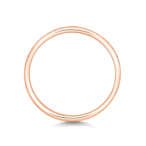 Channel Setting Round Rose Gold Endless Eternity Engagement Rings
